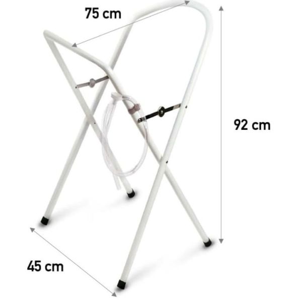 Petit pied de baignoire blanc