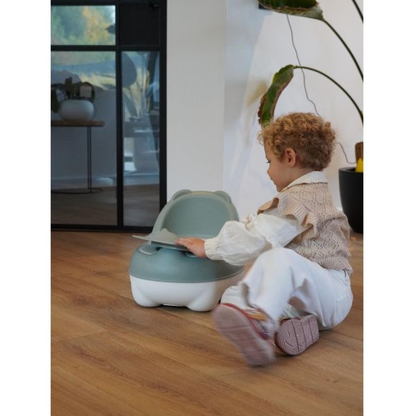 Petit pot ourson vert sauge