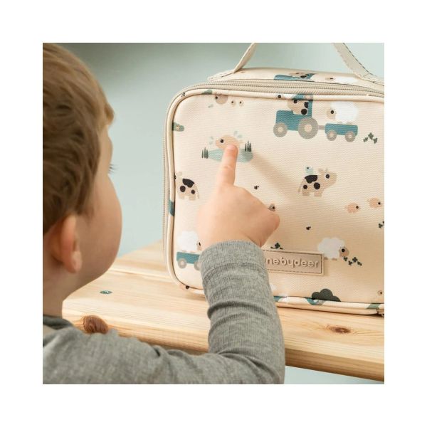 Petit sac repas isotherme Tiny farm Sable