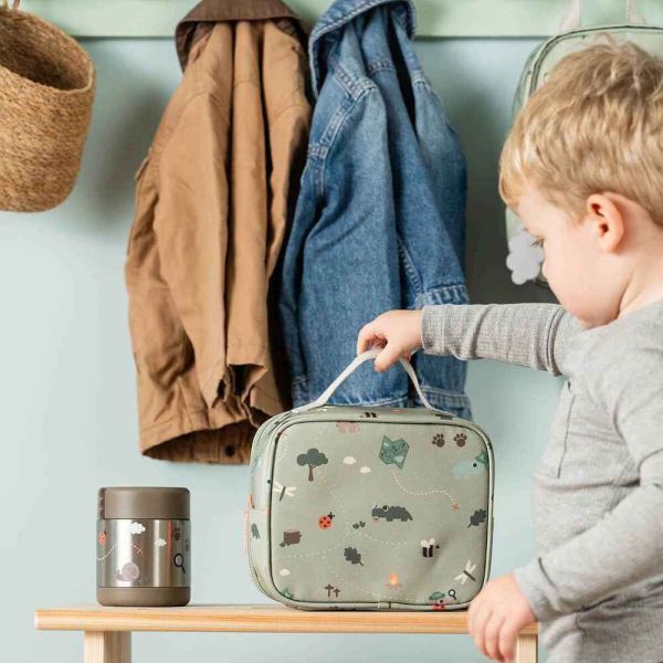 Petit sac repas isotherme Tiny trails Vert