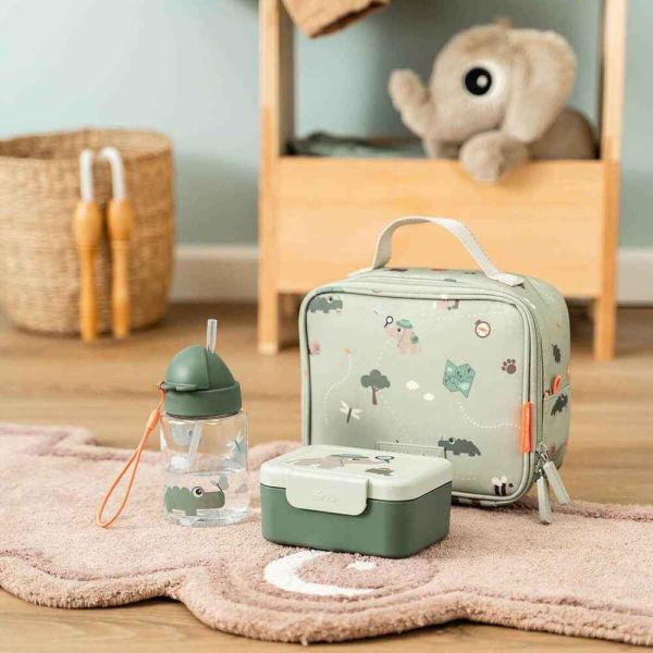 Petit sac repas isotherme Tiny trails Vert