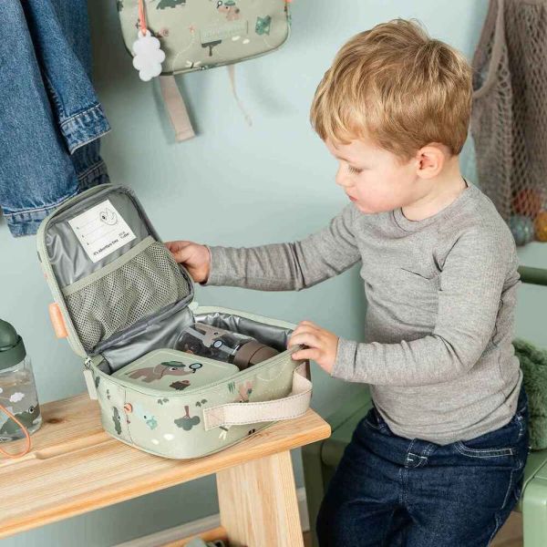 Petit sac repas isotherme Tiny trails Vert
