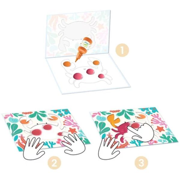 Coffret peinture à doigt pour enfant Petite barbouille