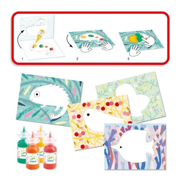 Coffret peinture à doigt pour enfant Petite barbouille