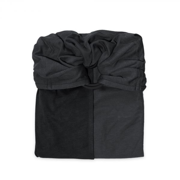 Petite écharpe de portage sans nœud Anthracite et noire