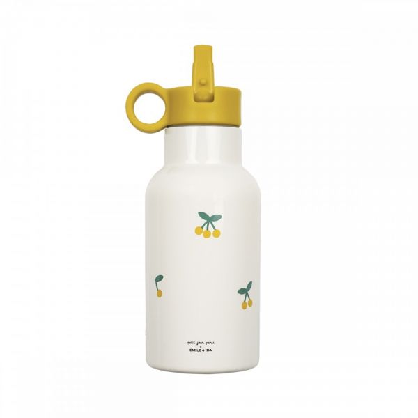 Gourde enfant  Isotherme Cerise Émilie et Ida