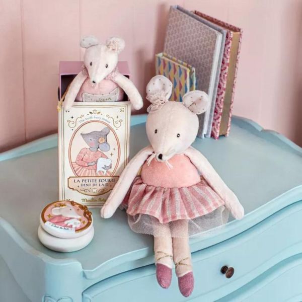 Petite peluche La petite école de danse - Souris rose