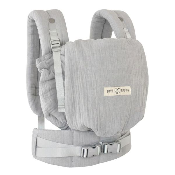 Porte bébé PhysioCarrier 2 Grey gaze de coton