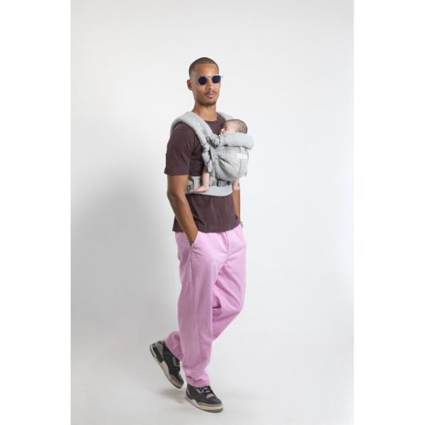 Porte bébé PhysioCarrier 2 Grey gaze de coton