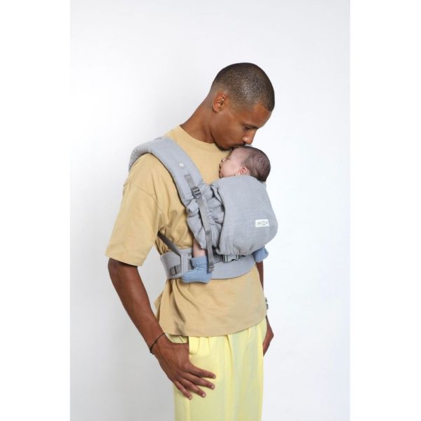 Porte bébé PhysioCarrier 2 Grey gaze de coton