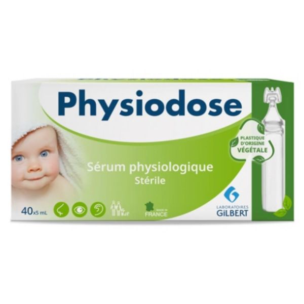 Sérum physiologique 40 doses PE végétal 5 ml