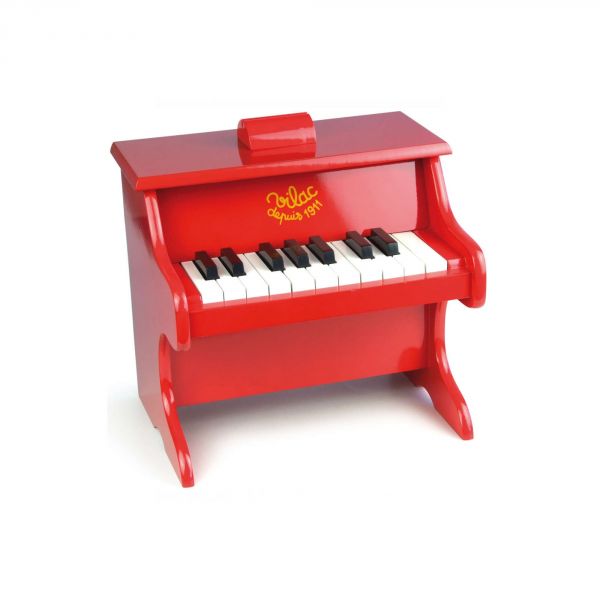 Piano en bois rouge 