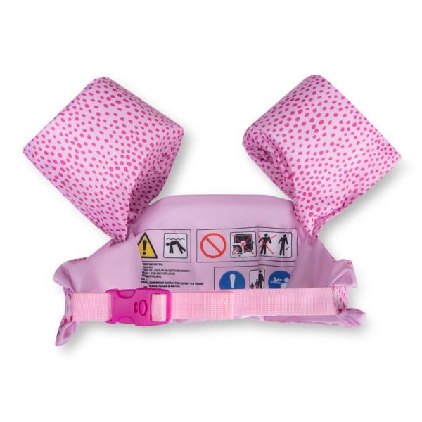 Gilet de natation avec brassards 2-6 ans - Pink dots