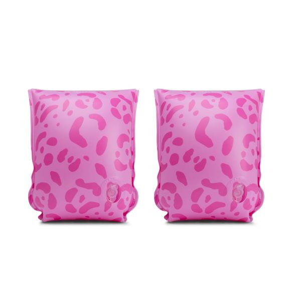 Brassards piscine enfant 2-6 ans - Léopard rose