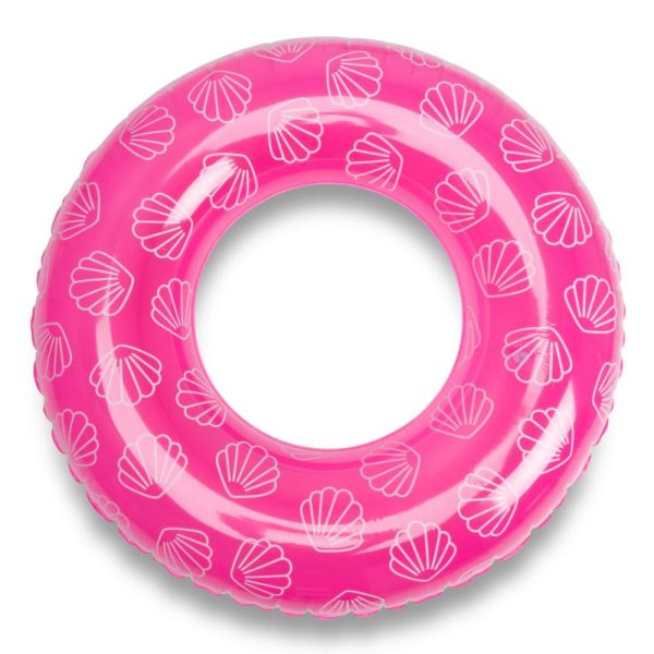 Bouée gonflable rose coquillage 90 cm