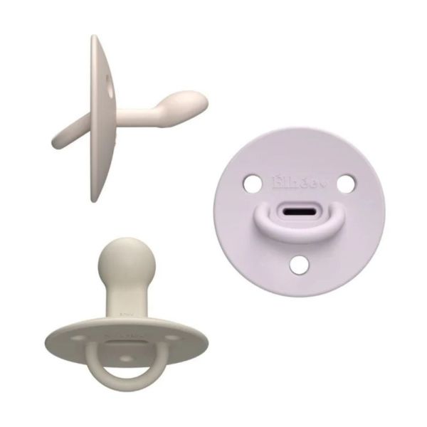 Lot de 3 Sucettes ChooChoo +6 mois Sand, Lilac et Nude (Pinky)