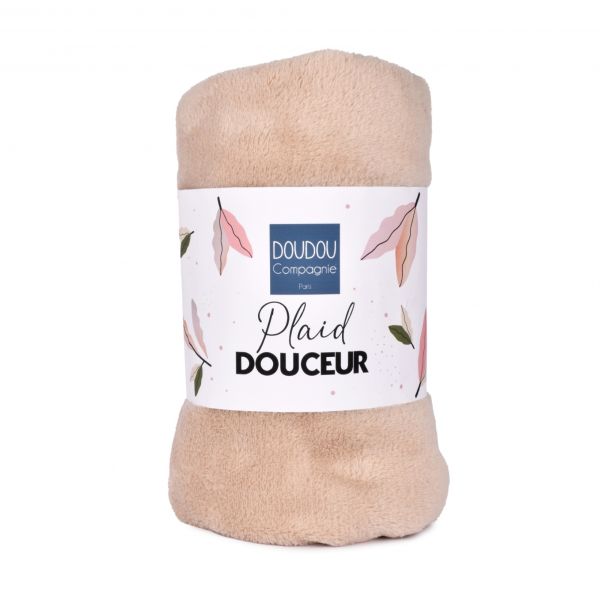 Plaid très doux pour bébé 70x100 cm Beige