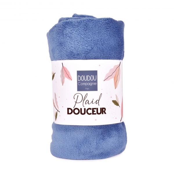 Plaid très doux pour bébé 70x100 cm Bleu