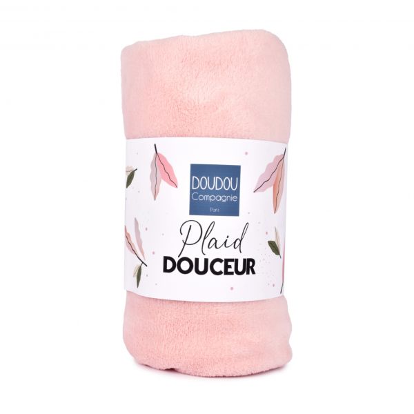 Plaid très doux pour bébé 70x100 cm Rose