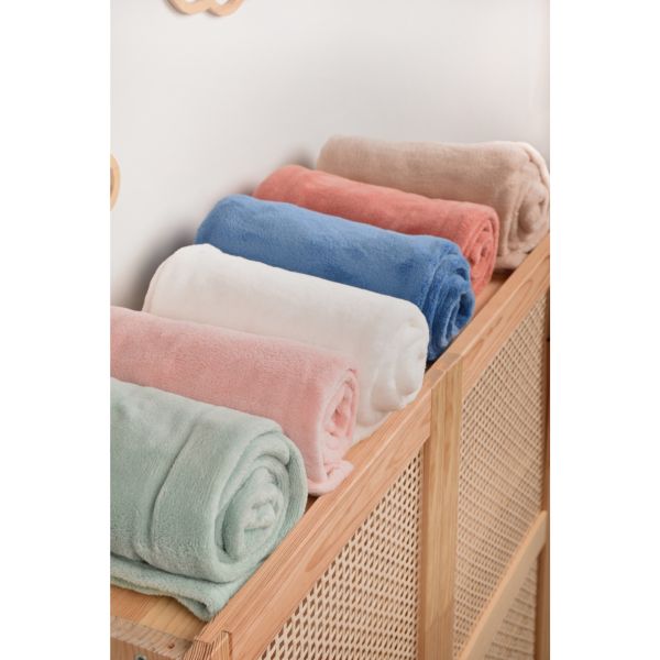 Plaid très doux pour bébé 70x100 cm Vert amande