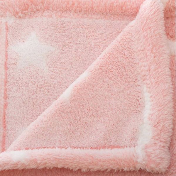 Plaid enfant rose