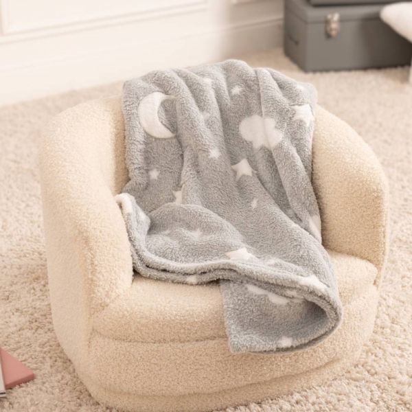 Plaid enfant gris souris