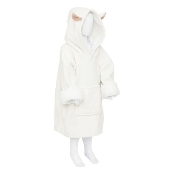 Poncho à capuche Mouton flanelle