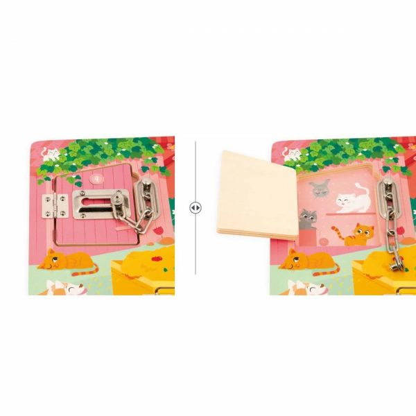 Planche à cadenas pour enfant La ferme