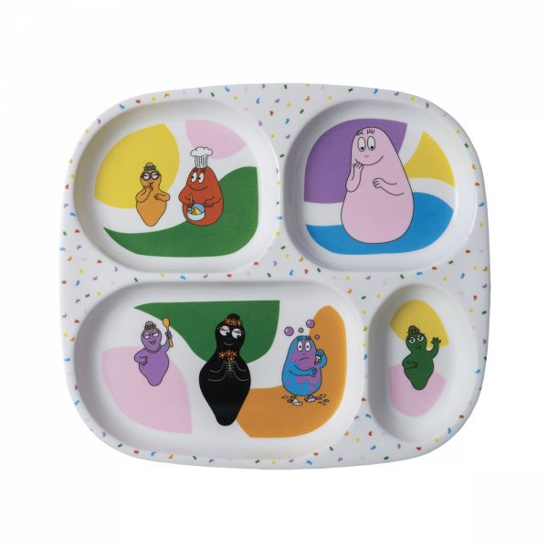 Plateau à 4 compartiments Barbapapa