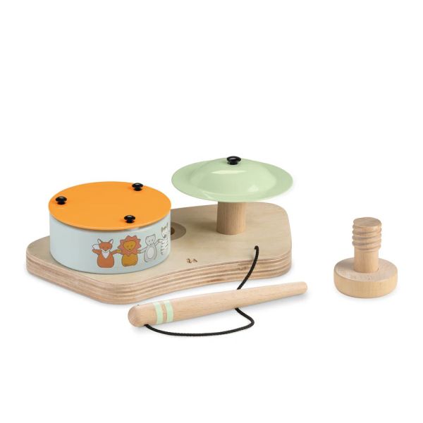 Jeux pour plateau de chaise haute en bois Play Drums S Animals