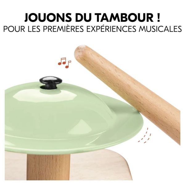 Jeux pour plateau de chaise haute en bois Play Drums S Animals