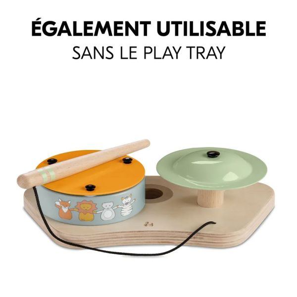 Jeux pour plateau de chaise haute en bois Play Drums S Animals