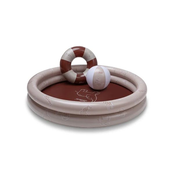 Piscine bébé Ø 100 cm Vie sauvage 2 anneaux