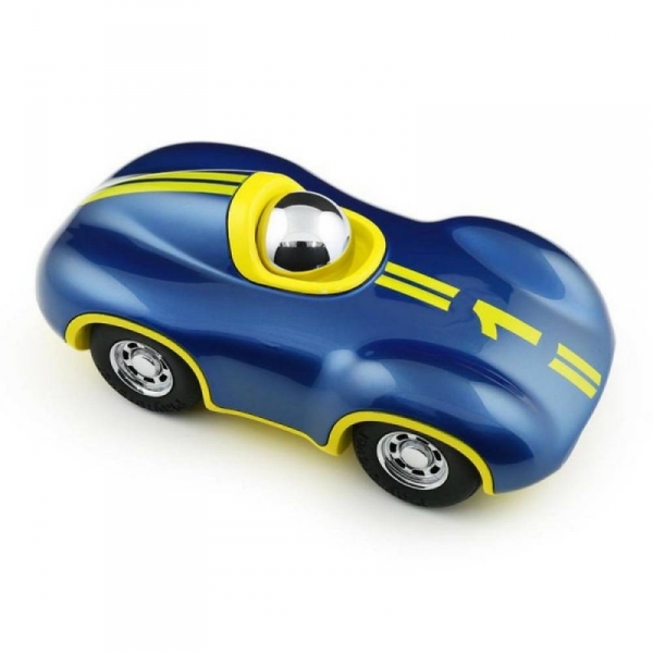 Voiture Speedy Le Mans Bleu Roi Jaune 16,5 cm