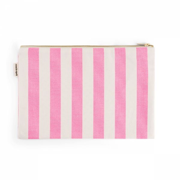 Pochette Lili Rayée Néon Pink