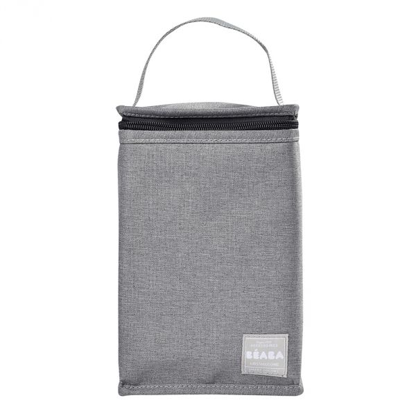 Pochette repas isotherme gris chiné