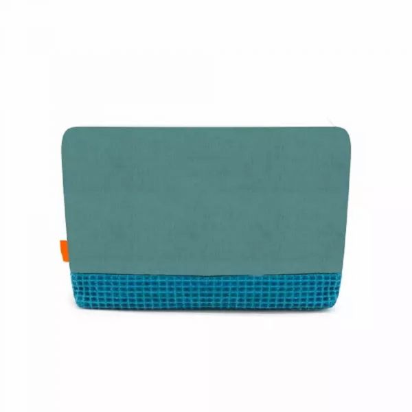 Pochette trousseau bleu céladon