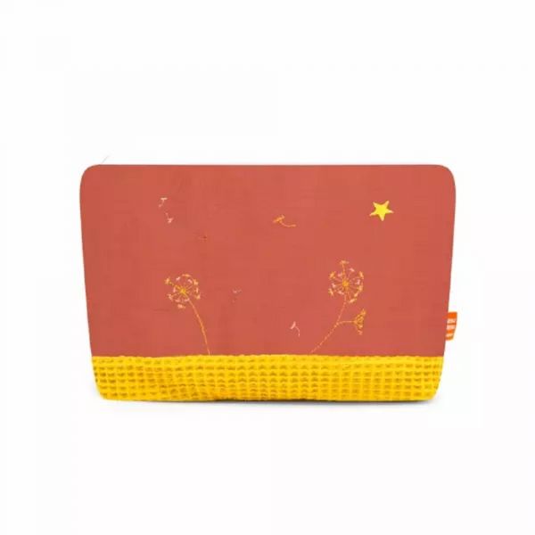 Pochette trousseau brique