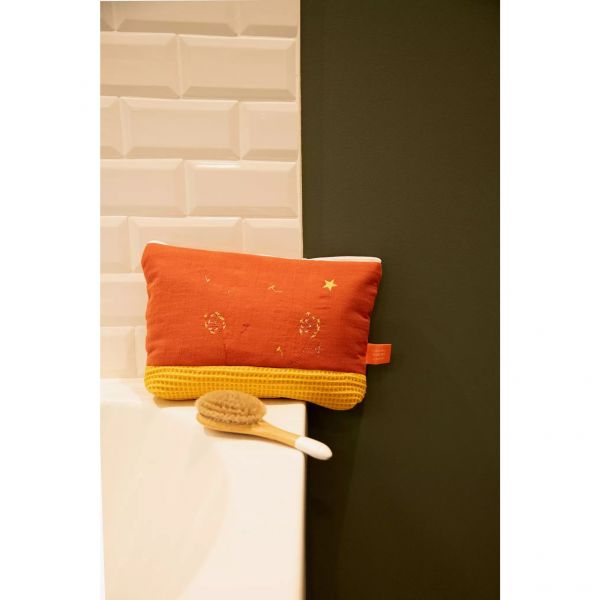 Pochette trousseau brique