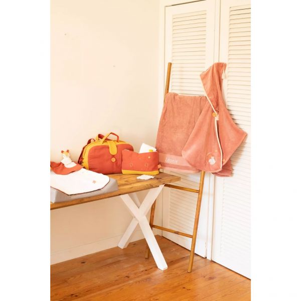 Pochette trousseau brique