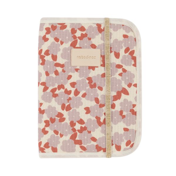 Protège carnet de santé Poema nid d'abeille Mauve Sakura