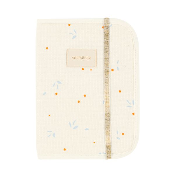 Protège carnet de santé Poema nid d'abeille Orange Cherries