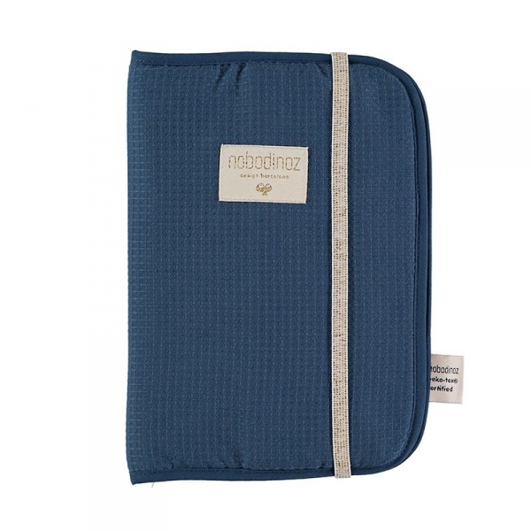Protège carnet de santé nid d'abeille Poema - Night Blue