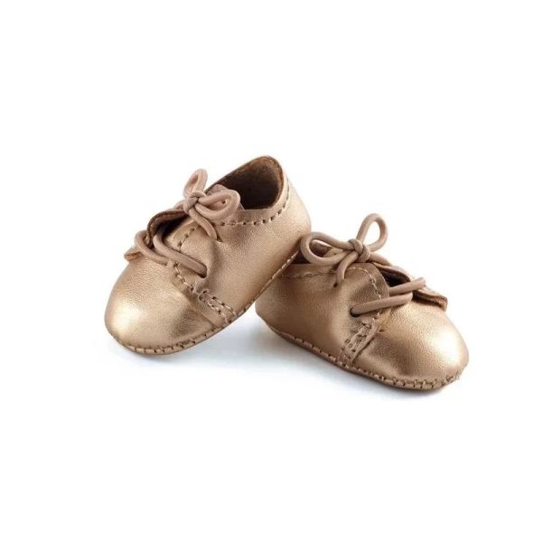 Chaussures dorées pour poupée Poméa