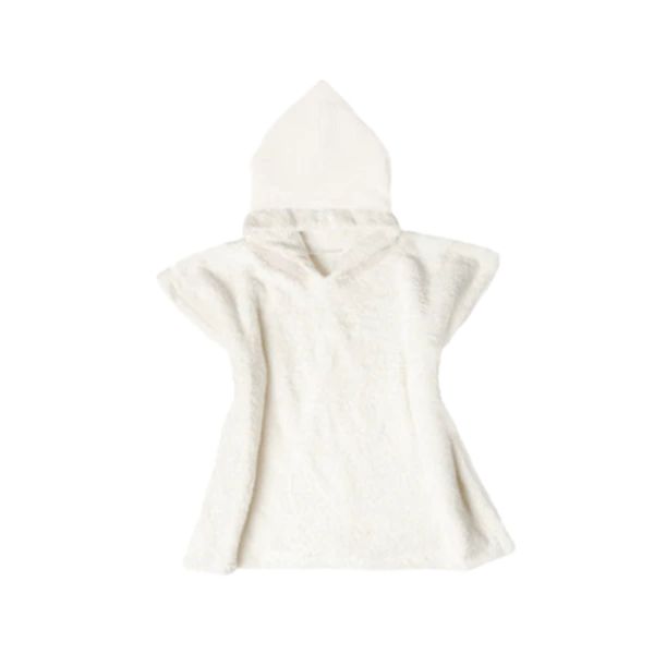 Poncho de bain Comme un bonbon Crème