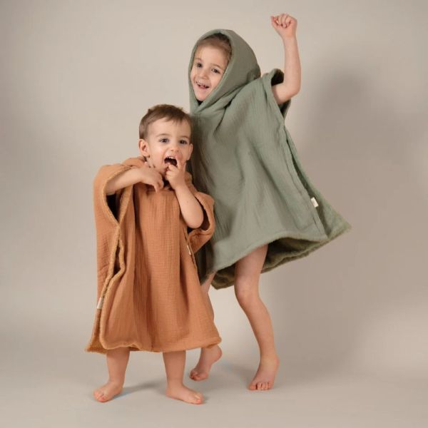 Poncho de bain enfant en éponge Camel 2-4 ans