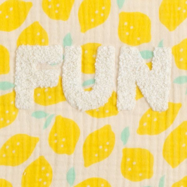 Poncho de bain citron