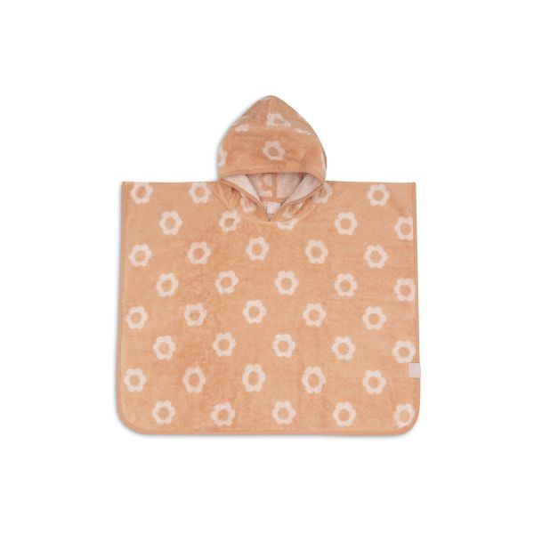 Poncho de bain éponge Jacquard réversible 1-3 ans Flower