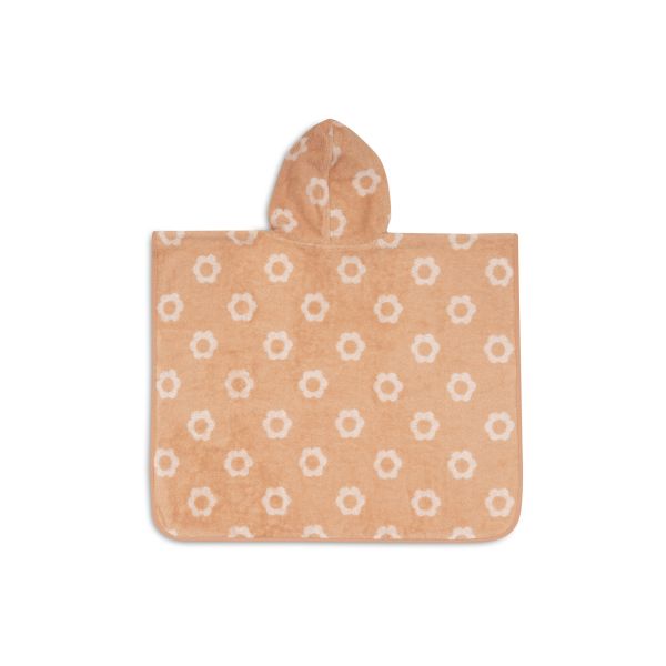 Poncho de bain éponge Jacquard réversible 1-3 ans Flower