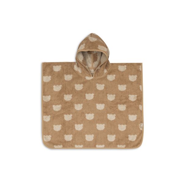 Poncho de bain éponge Jacquard réversible 1-3 ans Teddy Bear